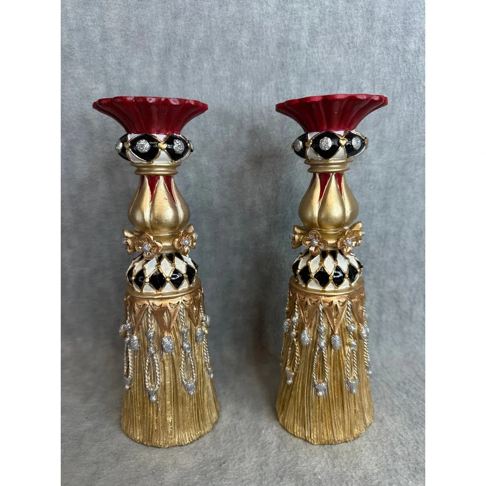 Set of 2‎ Roman Inc Candlestick Holders Home 8.5